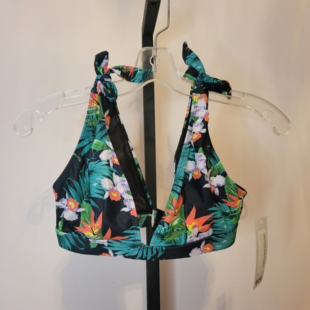 BOOHOO Tie Strap Bikini Top